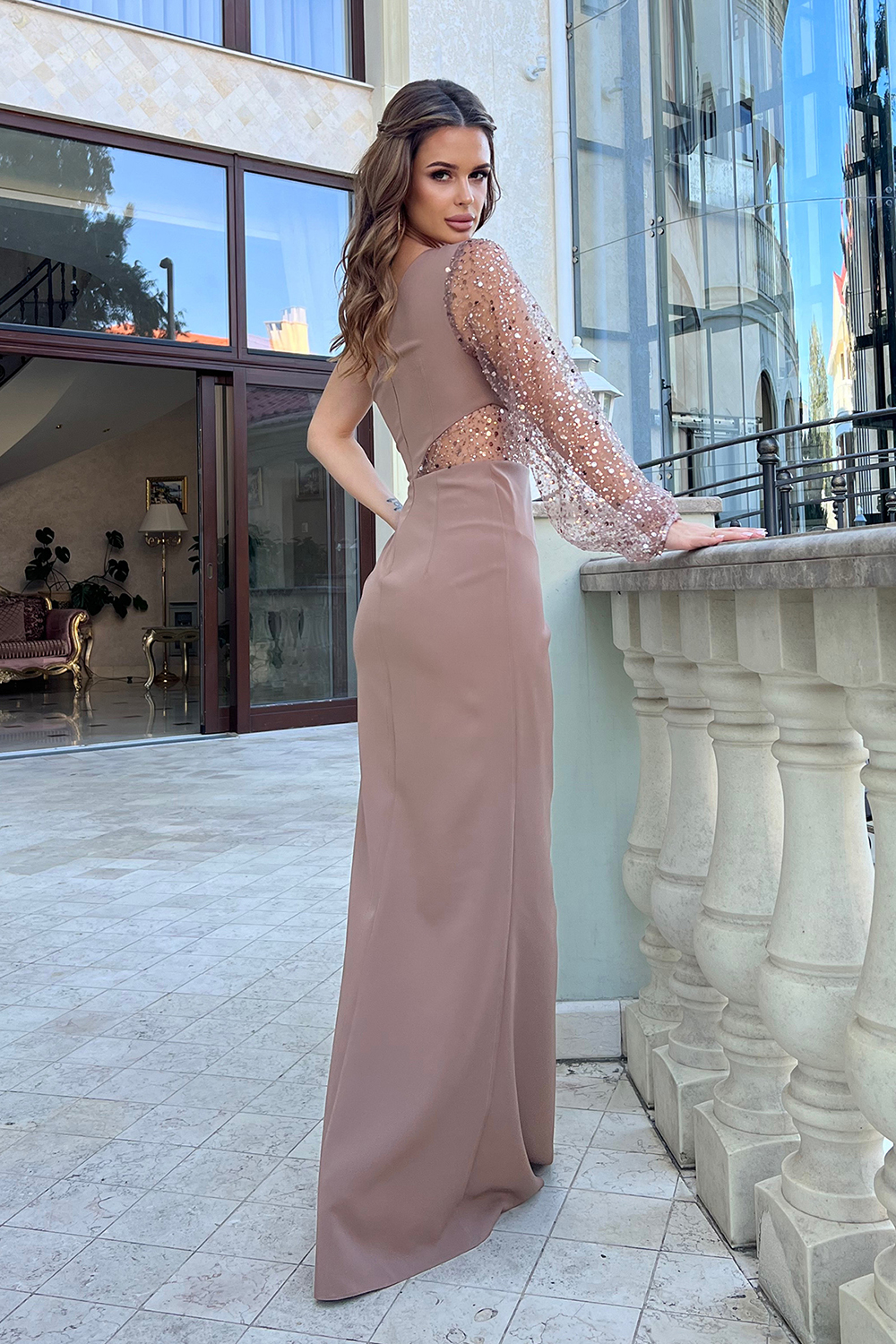 Langes Kleid model 187650 Bicotone - Afbeelding 2