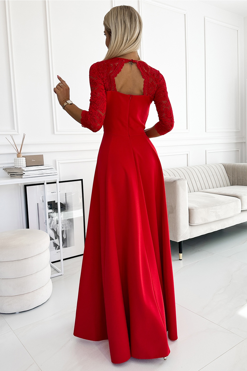 Langes Kleid model 189086 Numoco - Afbeelding 2