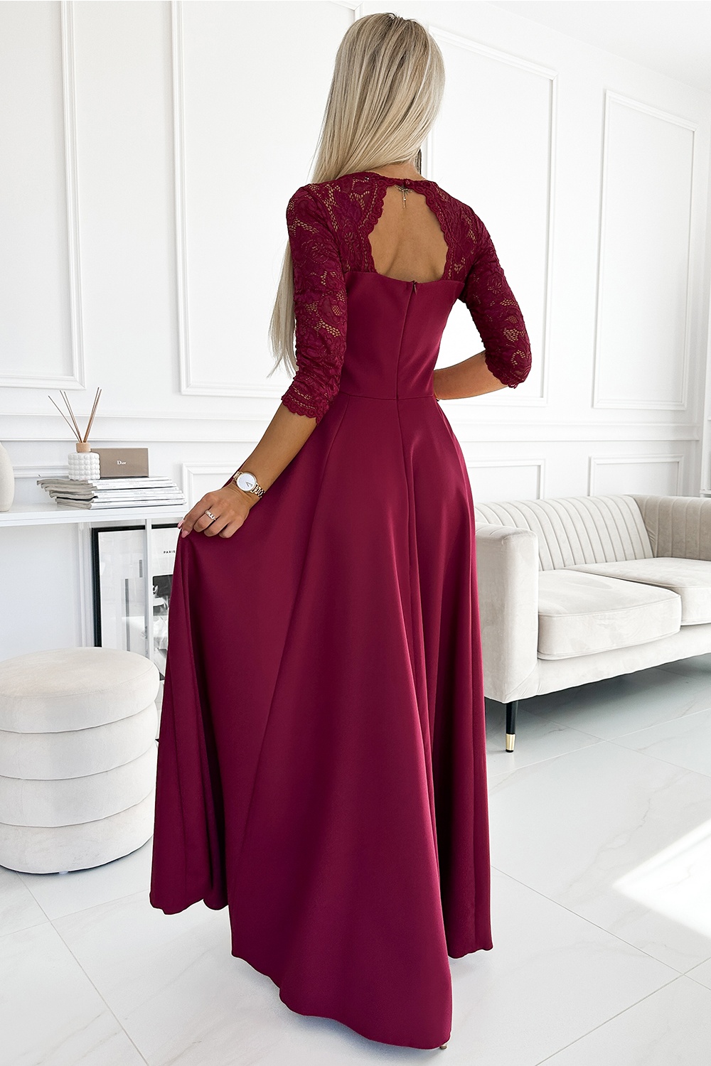 Langes Kleid model 189090 Numoco - Afbeelding 2