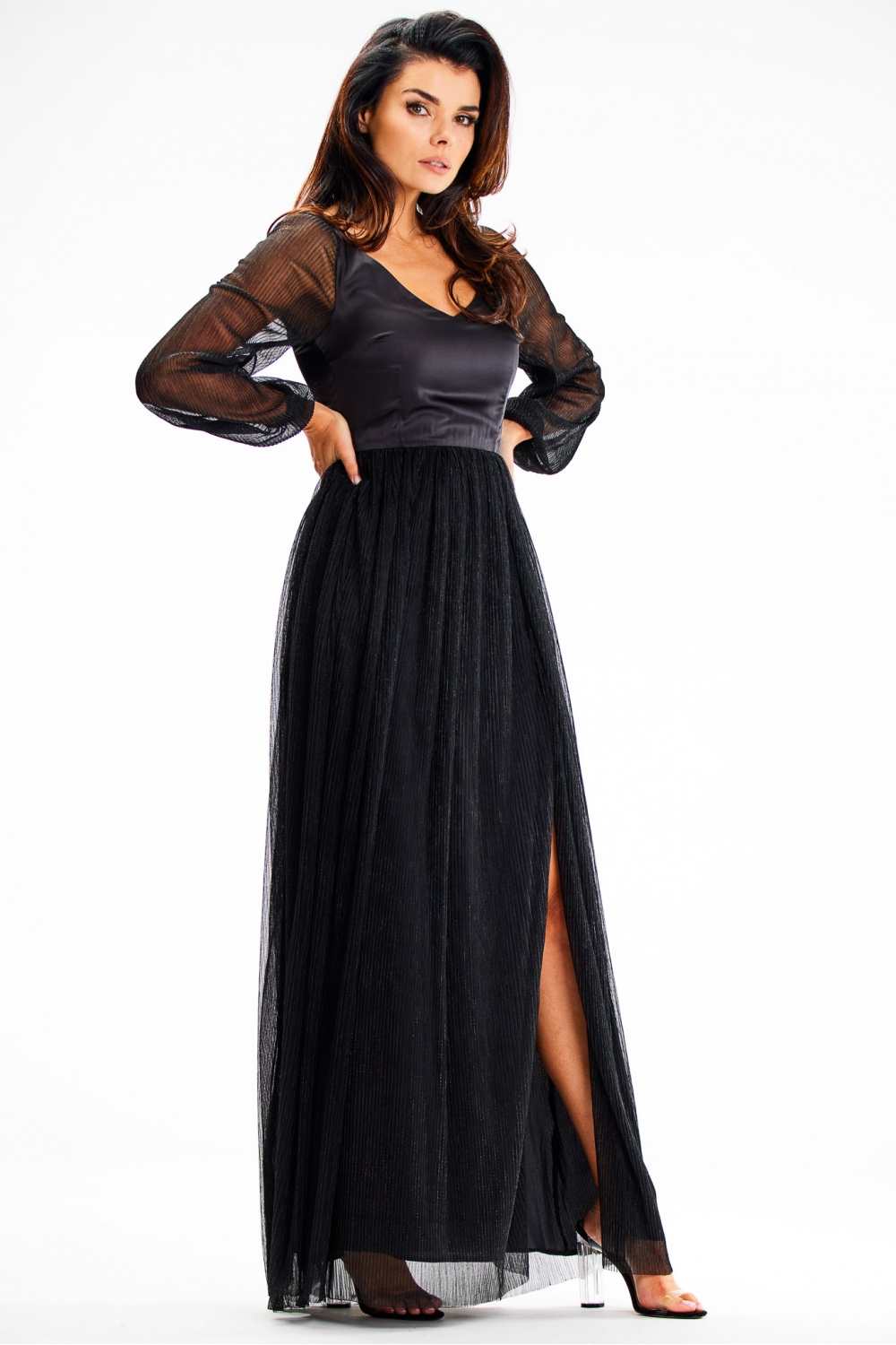 Langes Kleid model 189439 awama - Afbeelding 2