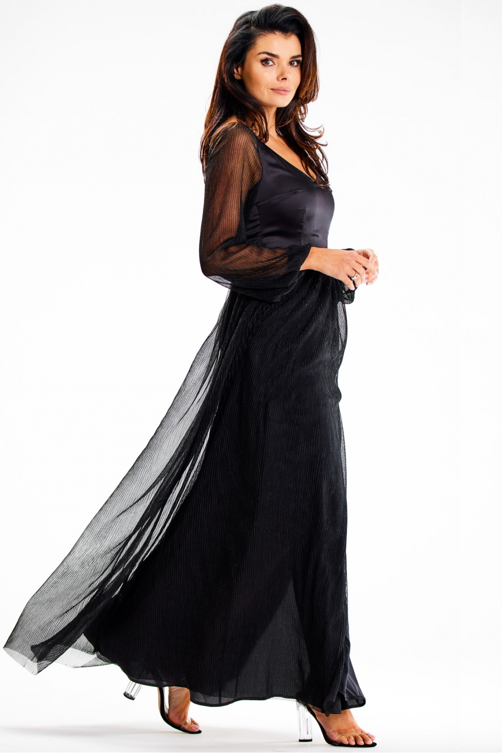 Langes Kleid model 189439 awama - Afbeelding 4