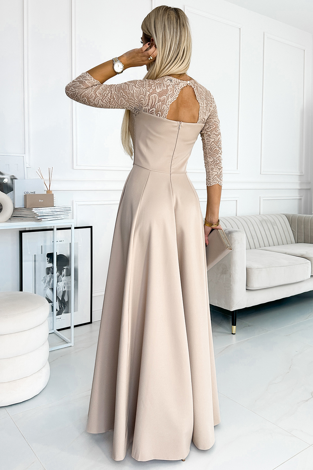 Langes Kleid model 189675 Numoco - Afbeelding 2