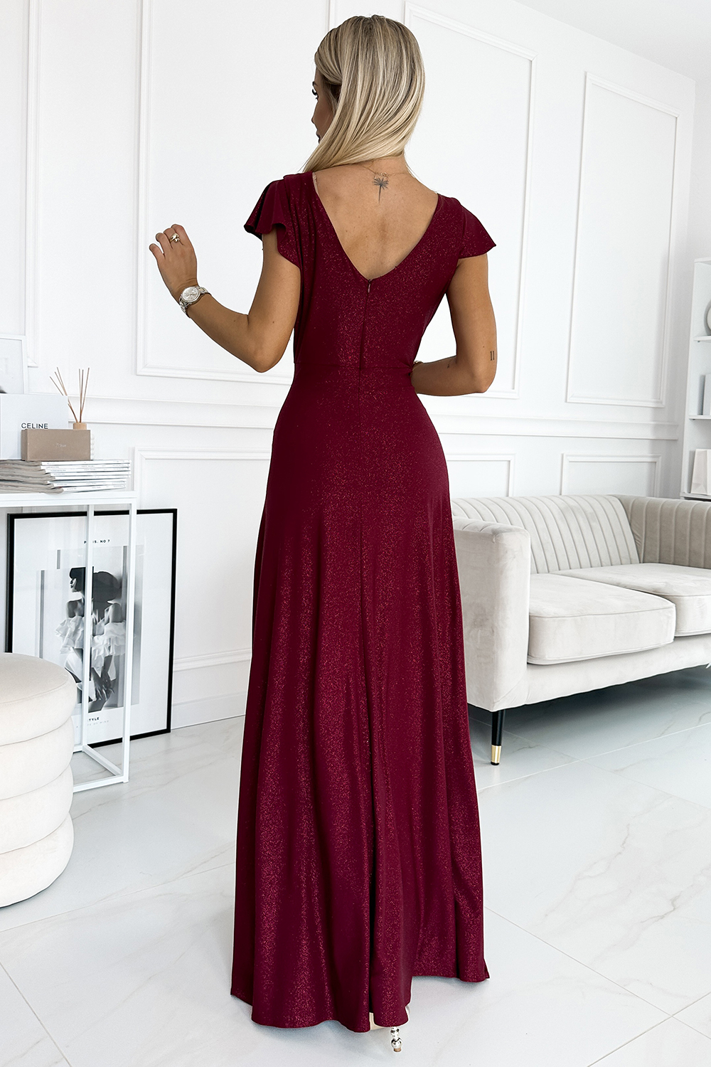Langes Kleid model 190992 Numoco - Afbeelding 2