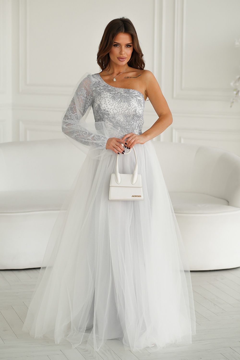 Langes Kleid model 192638 Bicotone - Afbeelding 4