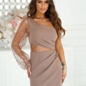 Kurzes Kleid model 193801 Bicotone