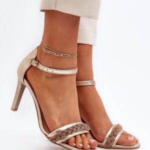 Sandalen mit Absatz model 194688 Step in style