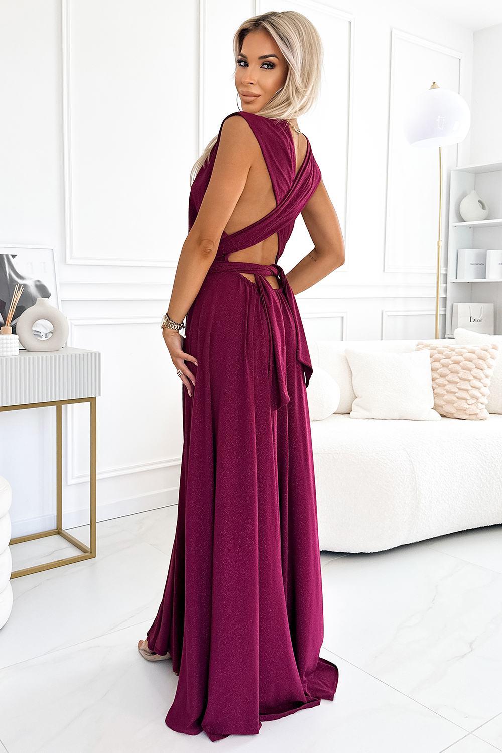 Langes Kleid model 197806 Numoco - Afbeelding 2