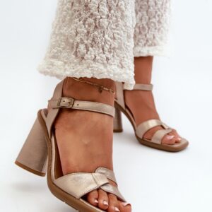 Sandalen mit Absatz model 198397 Step in style