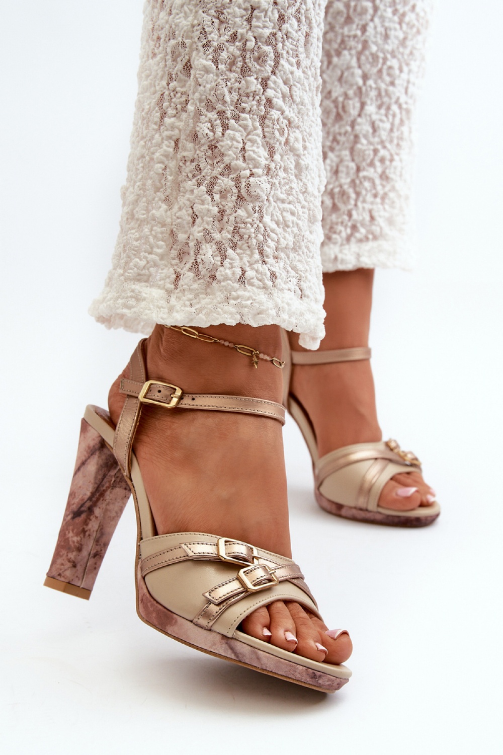 Sandalen mit Absatz model 198398 Step in style - Afbeelding 3