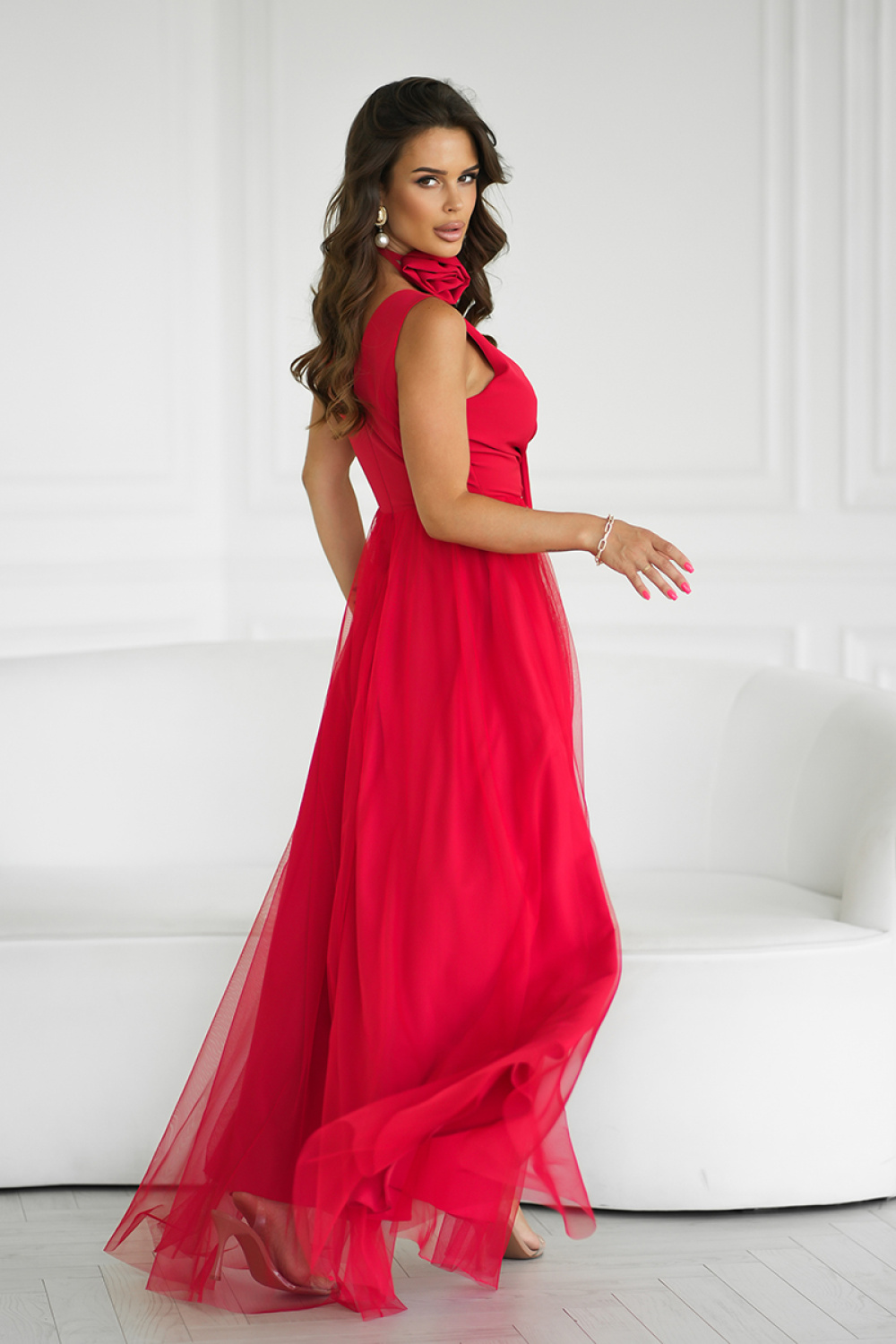 Langes Kleid model 199324 Bicotone - Afbeelding 2