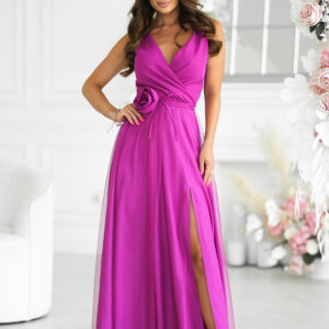 Langes Kleid model 199325 Bicotone