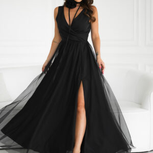 Langes Kleid model 199332 Bicotone