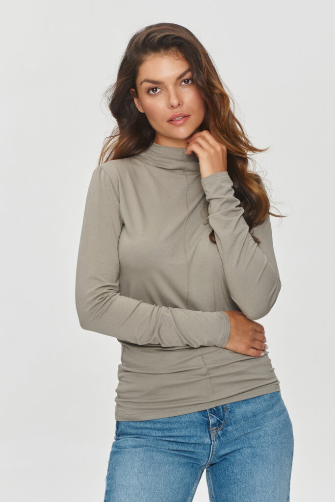 Bluse model 200136 Makadamia