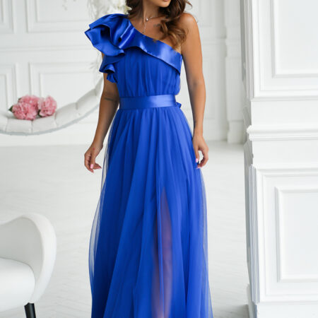 Langes Kleid model 200243 Bicotone