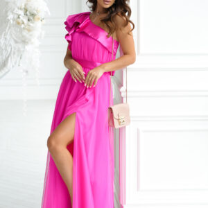 Langes Kleid model 200245 Bicotone