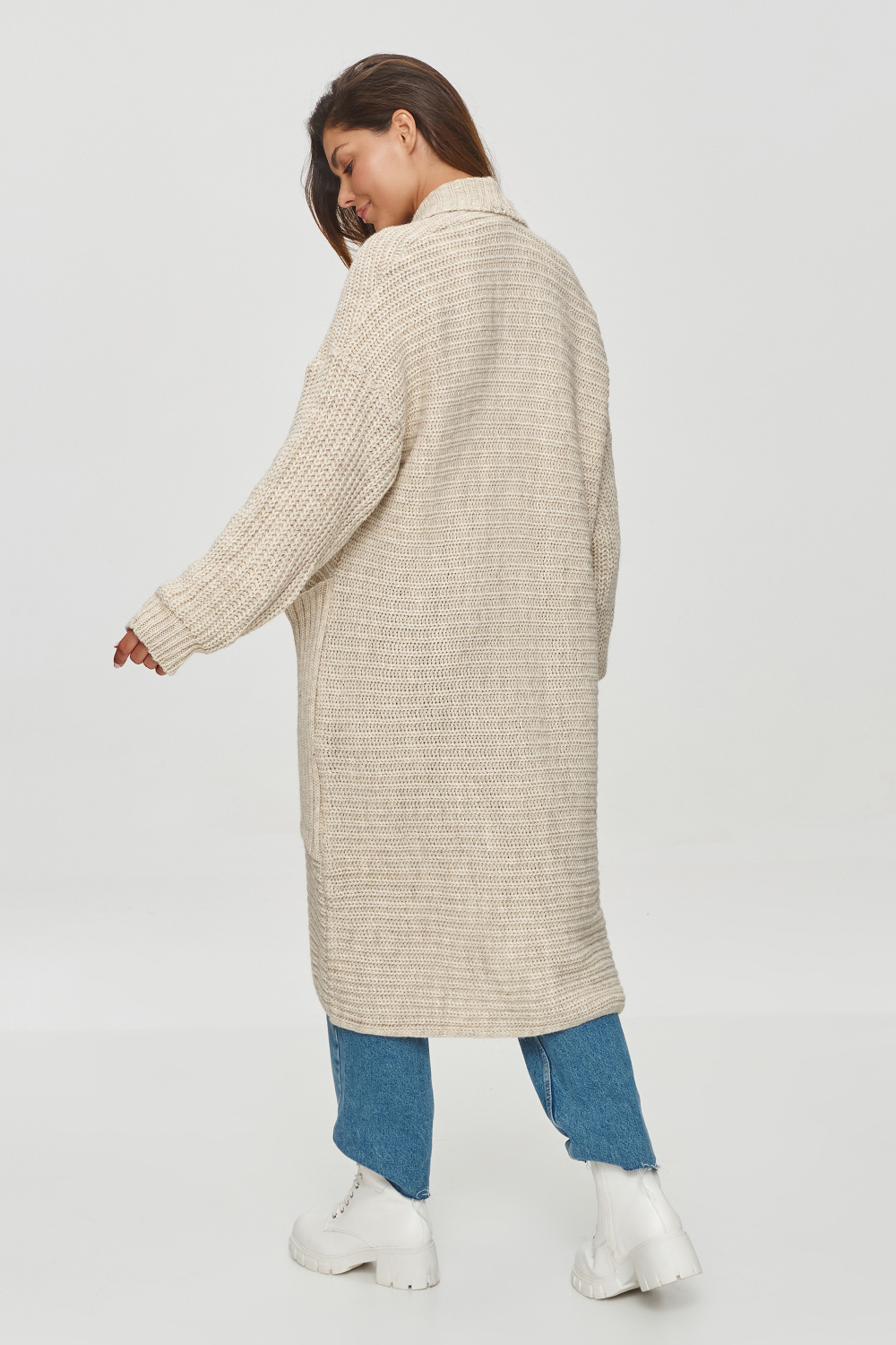Cardigan model 201795 Makadamia - Afbeelding 2