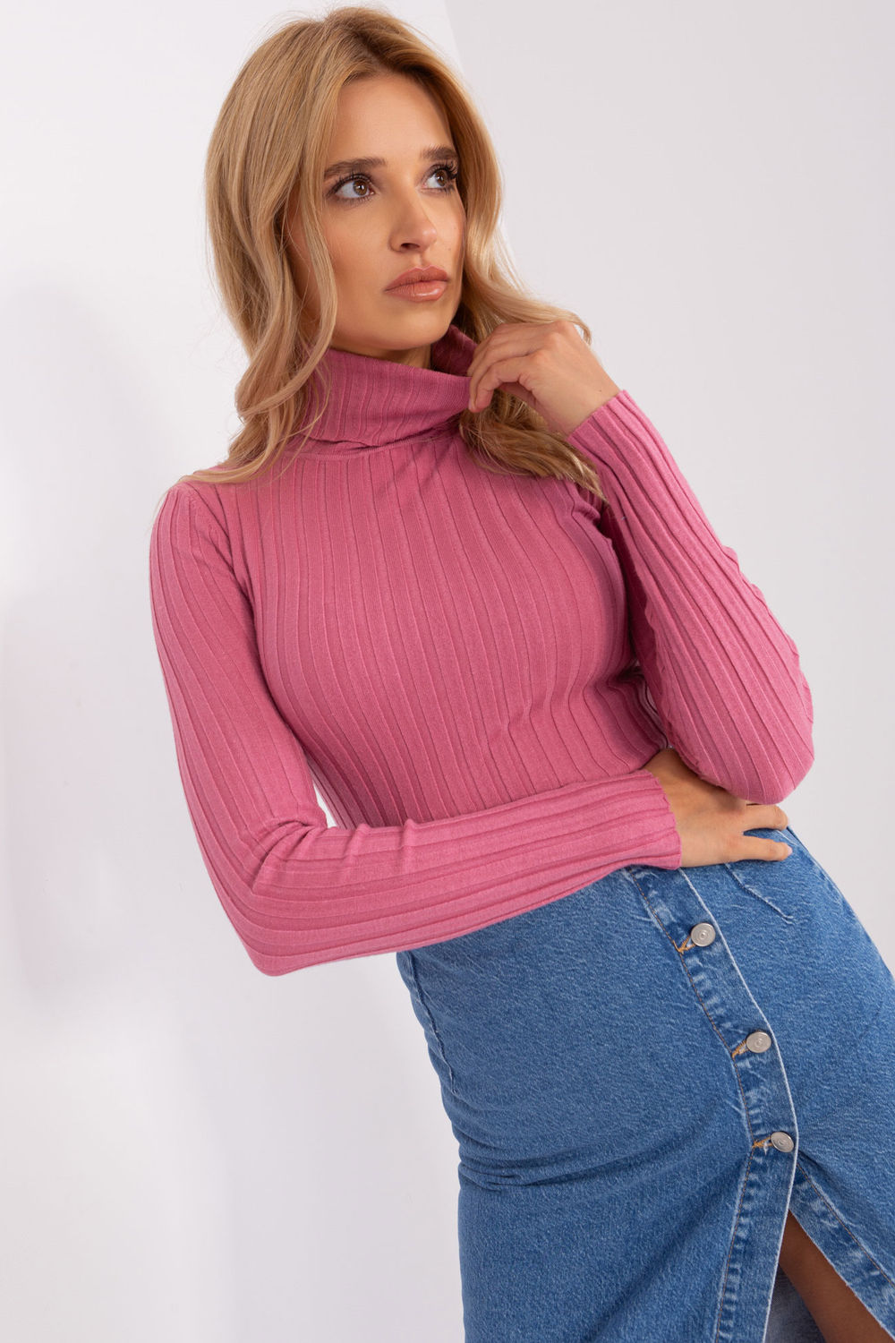 Rollkragenpullover model 203009 Factory Price
