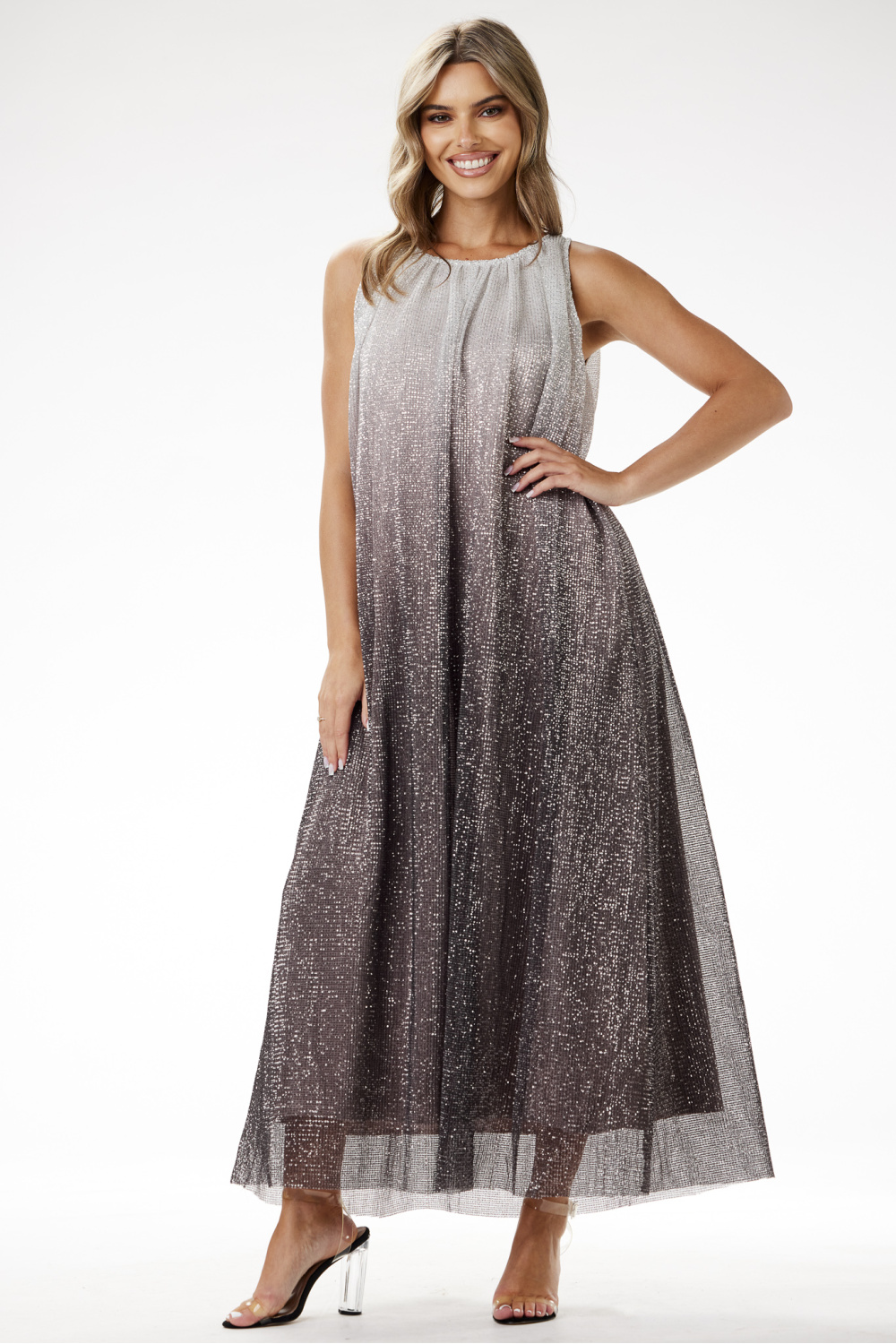 Langes Kleid model 204239 awama - Afbeelding 2