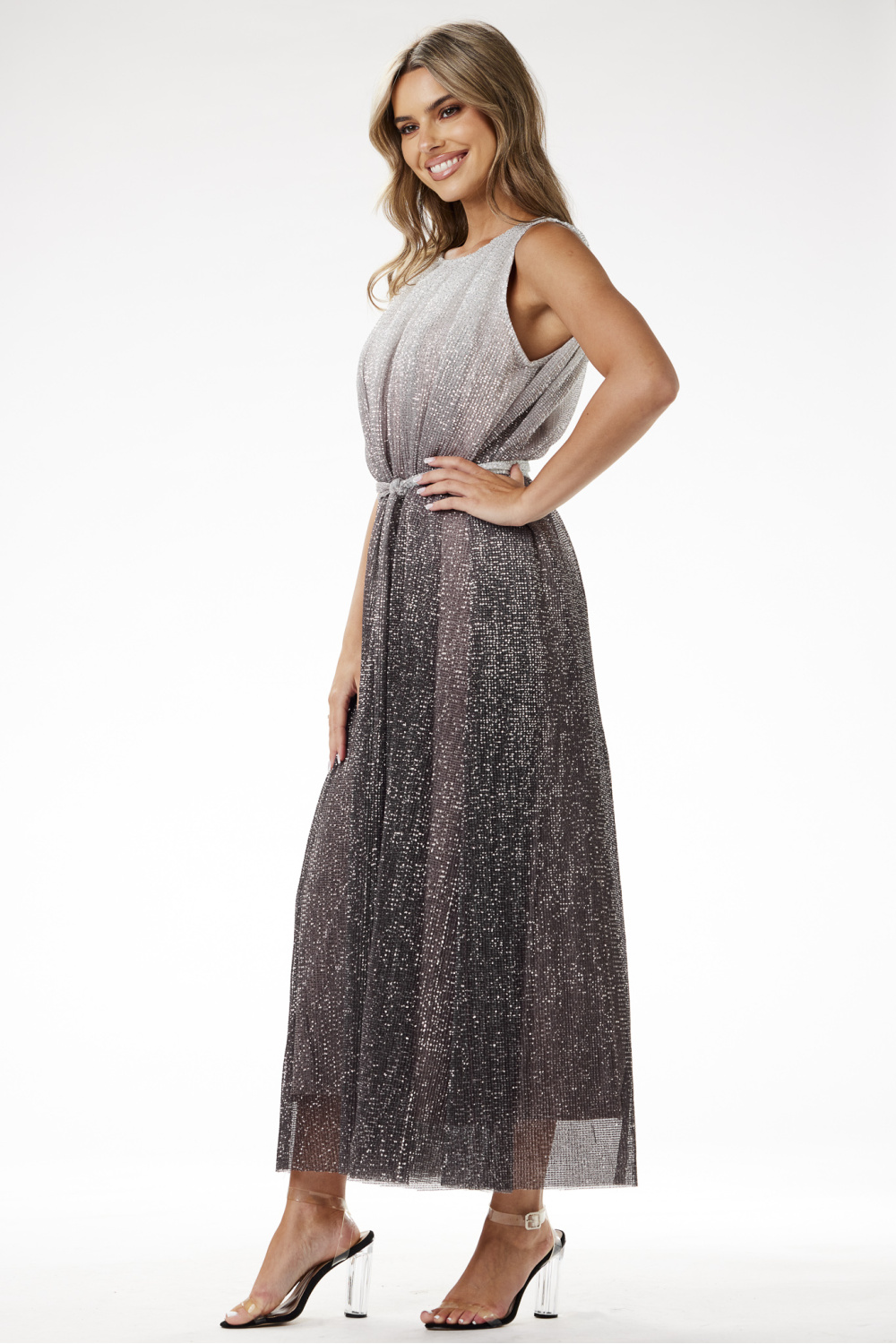 Langes Kleid model 204239 awama - Afbeelding 4