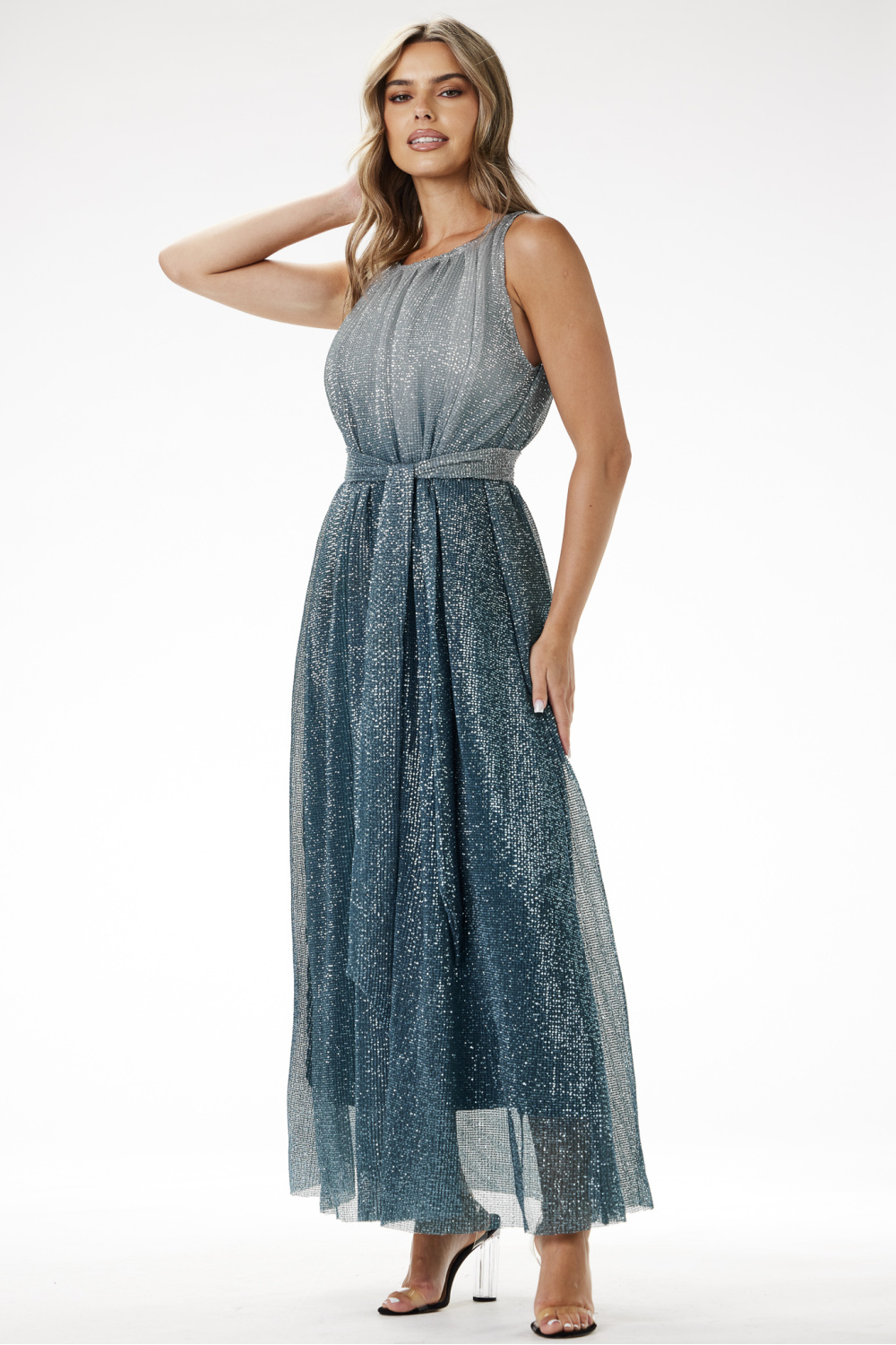 Langes Kleid model 204241 awama - Afbeelding 4