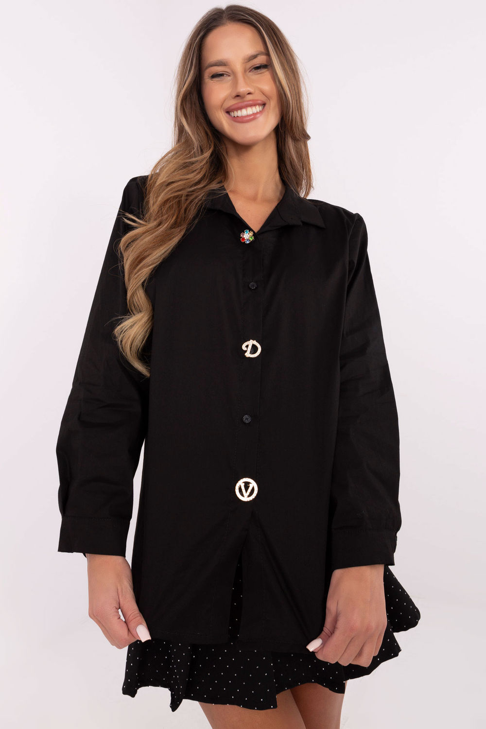 Langarm Hemd model 204396 Italy Moda - Afbeelding 2