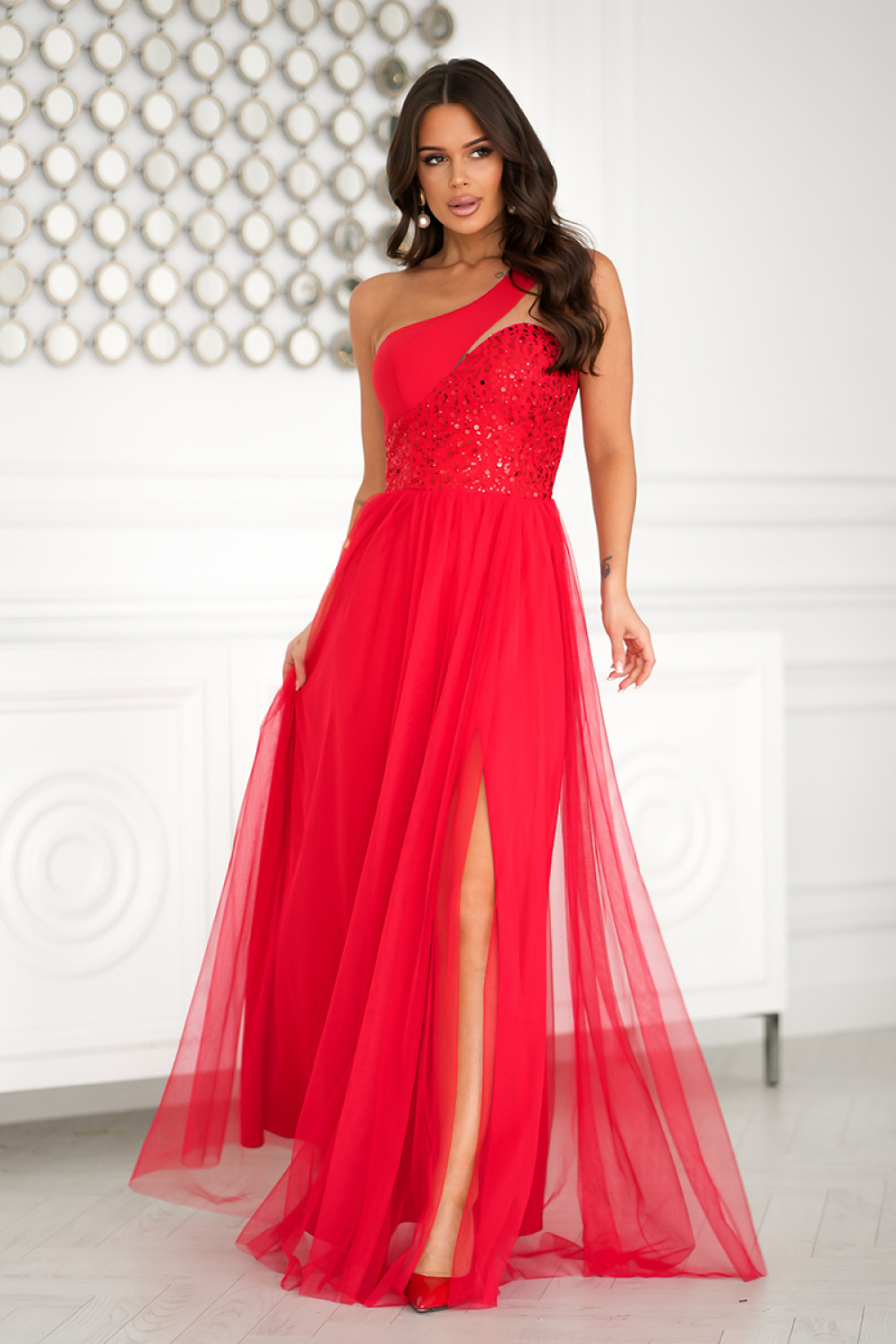 Langes Kleid model 204863 Bicotone - Afbeelding 2