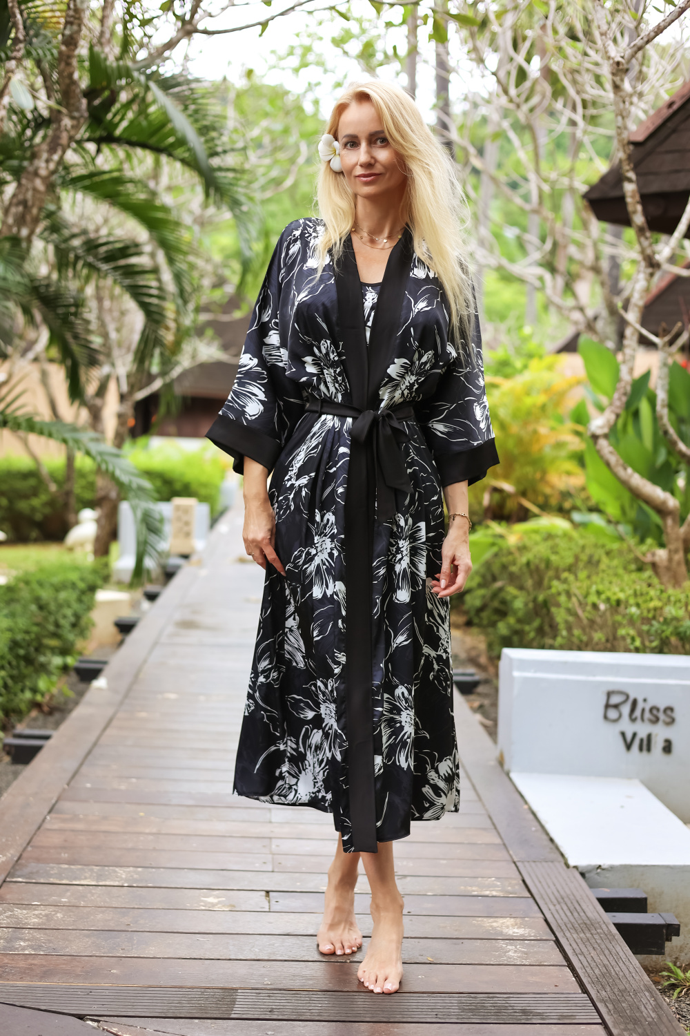 Lang Schlafrock model 209072 Kalimo - Afbeelding 3