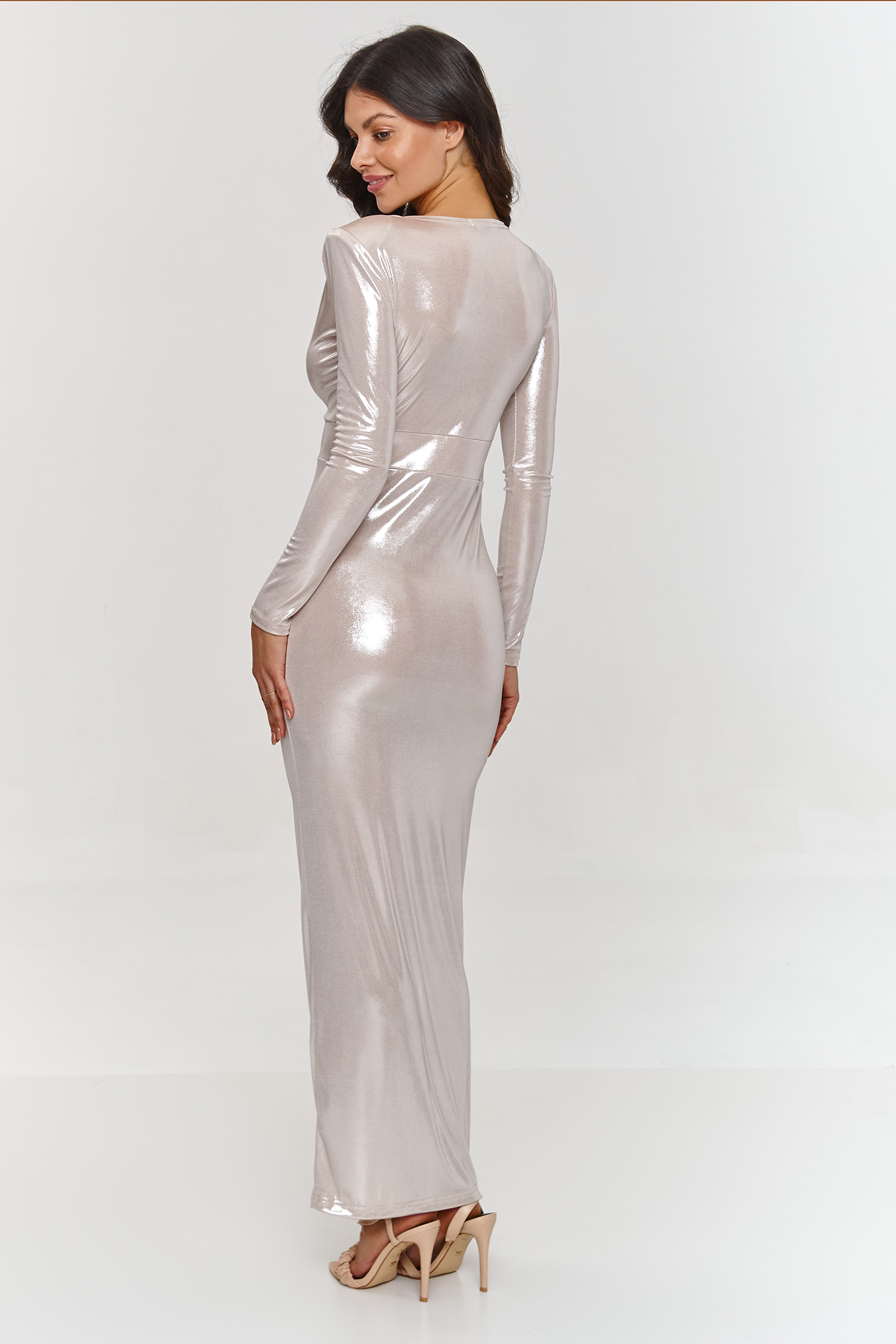 Langes Kleid model 209575 Makadamia - Afbeelding 2