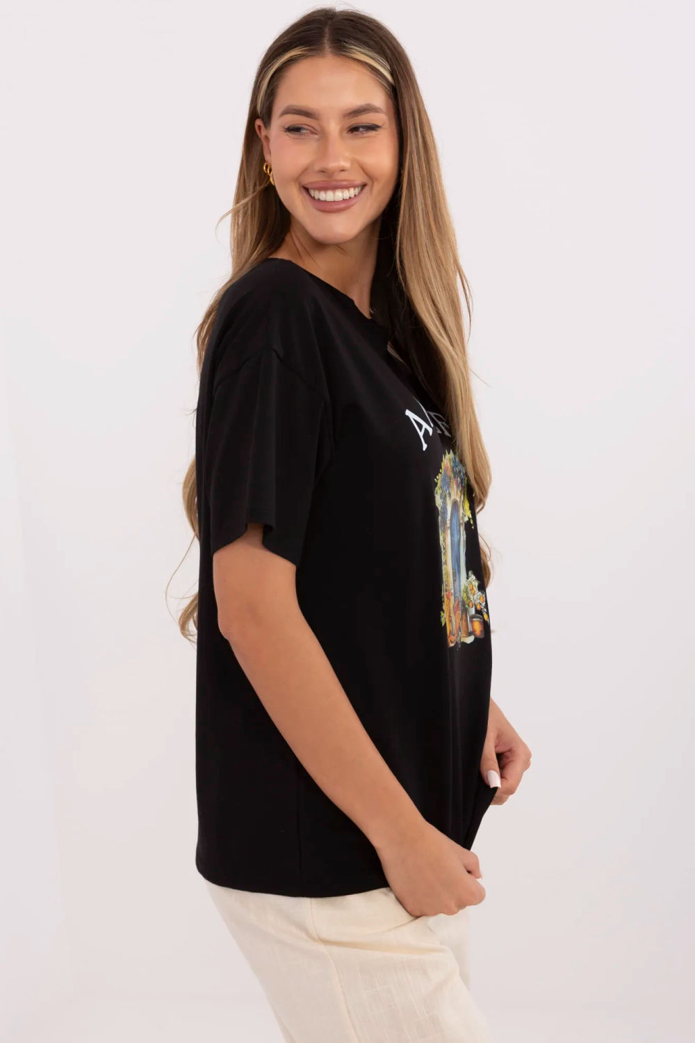 T-shirt model 213257 Italy Moda - Afbeelding 2