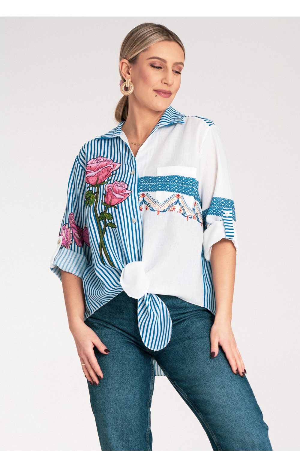 Damen Hemd model 214926 Figl - Afbeelding 2
