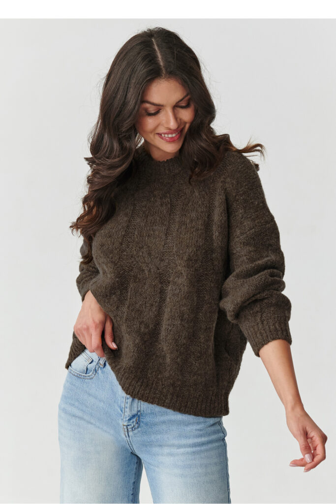 Pullover model 217355 Makadamia