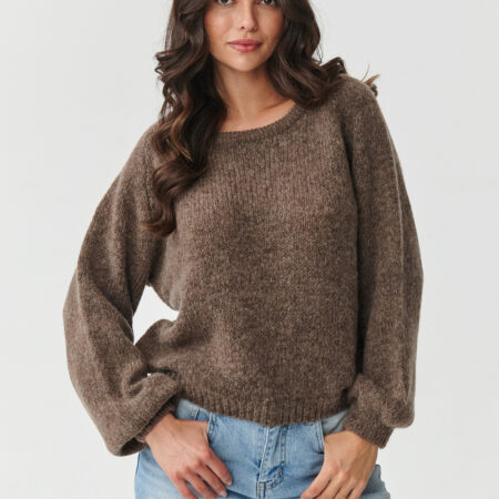 Pullover model 217388 Makadamia