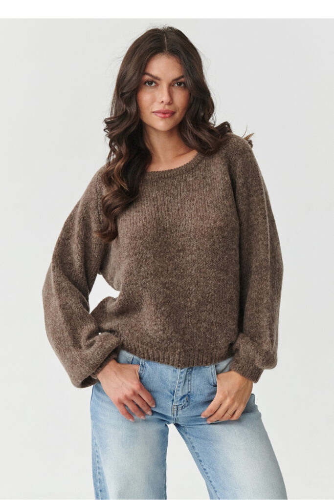 Pullover model 217388 Makadamia