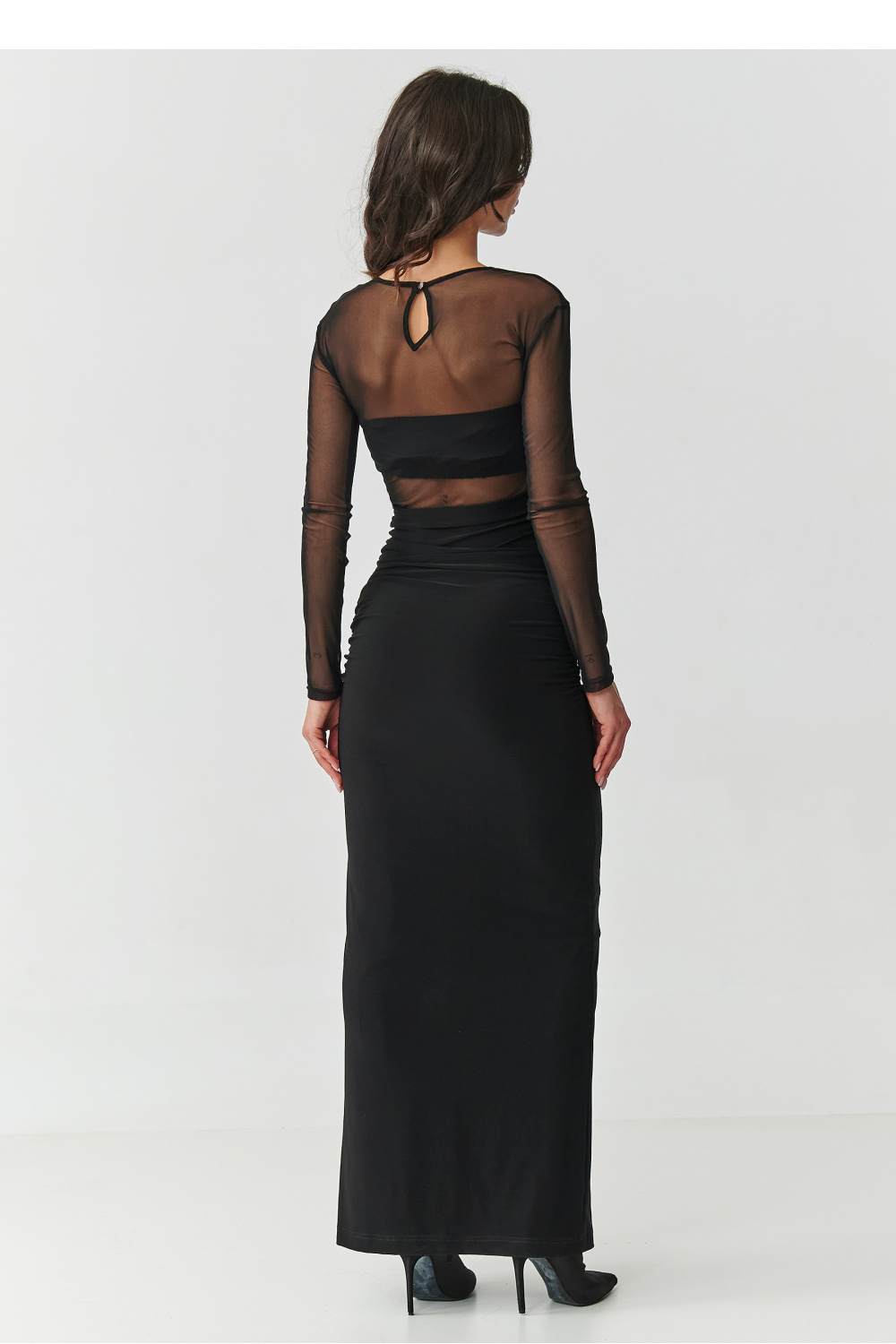 Langes Kleid model 218306 Makadamia - Afbeelding 3