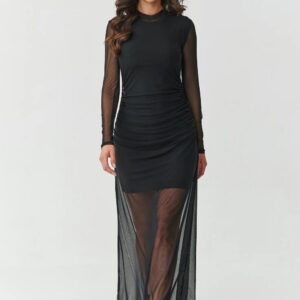 Abendkleid model 219536 Makadamia