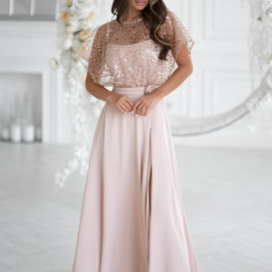 Langes Kleid model 219689 Bicotone