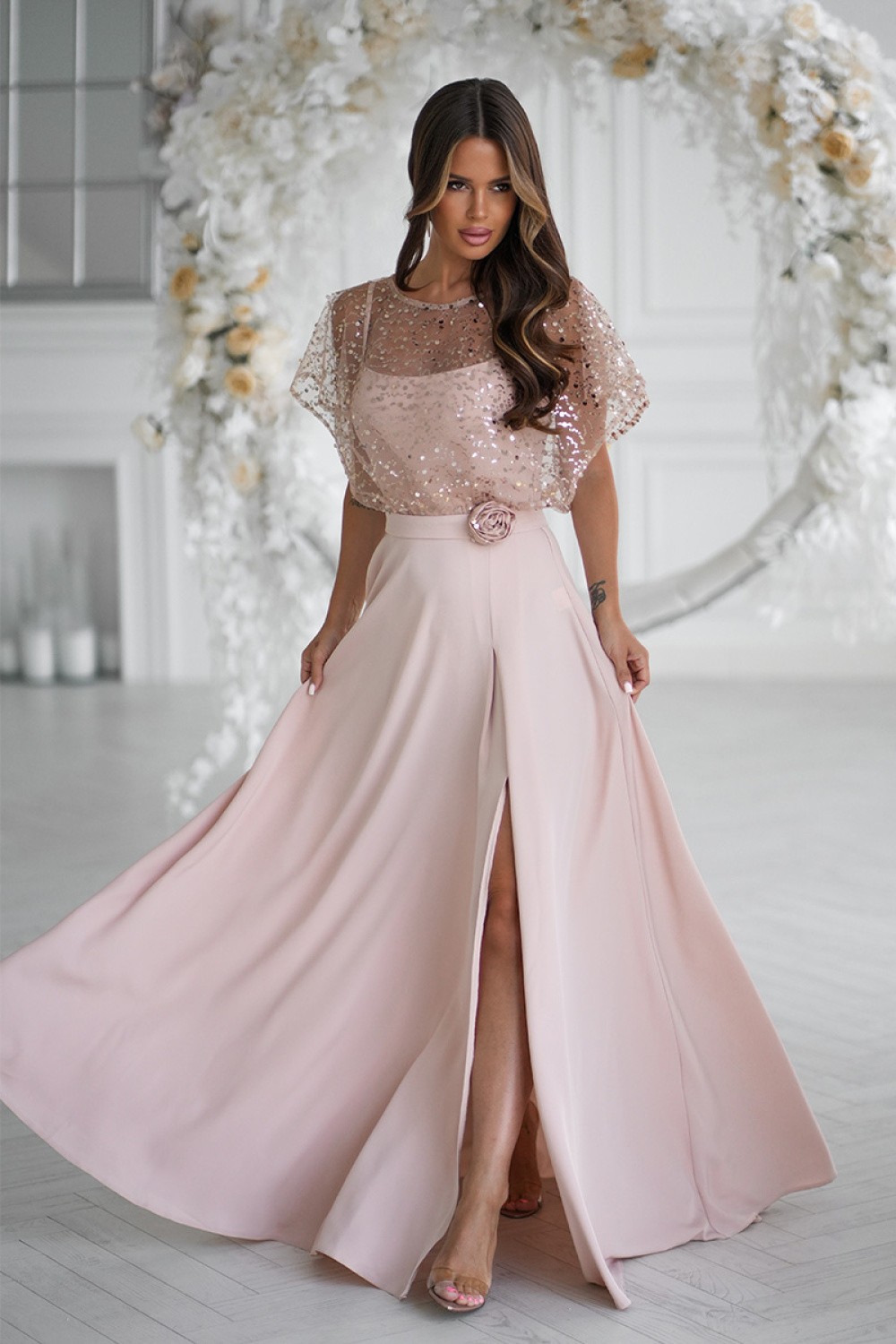 Langes Kleid model 219689 Bicotone - Afbeelding 2