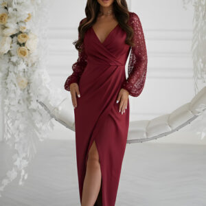 Langes Kleid model 219704 Bicotone
