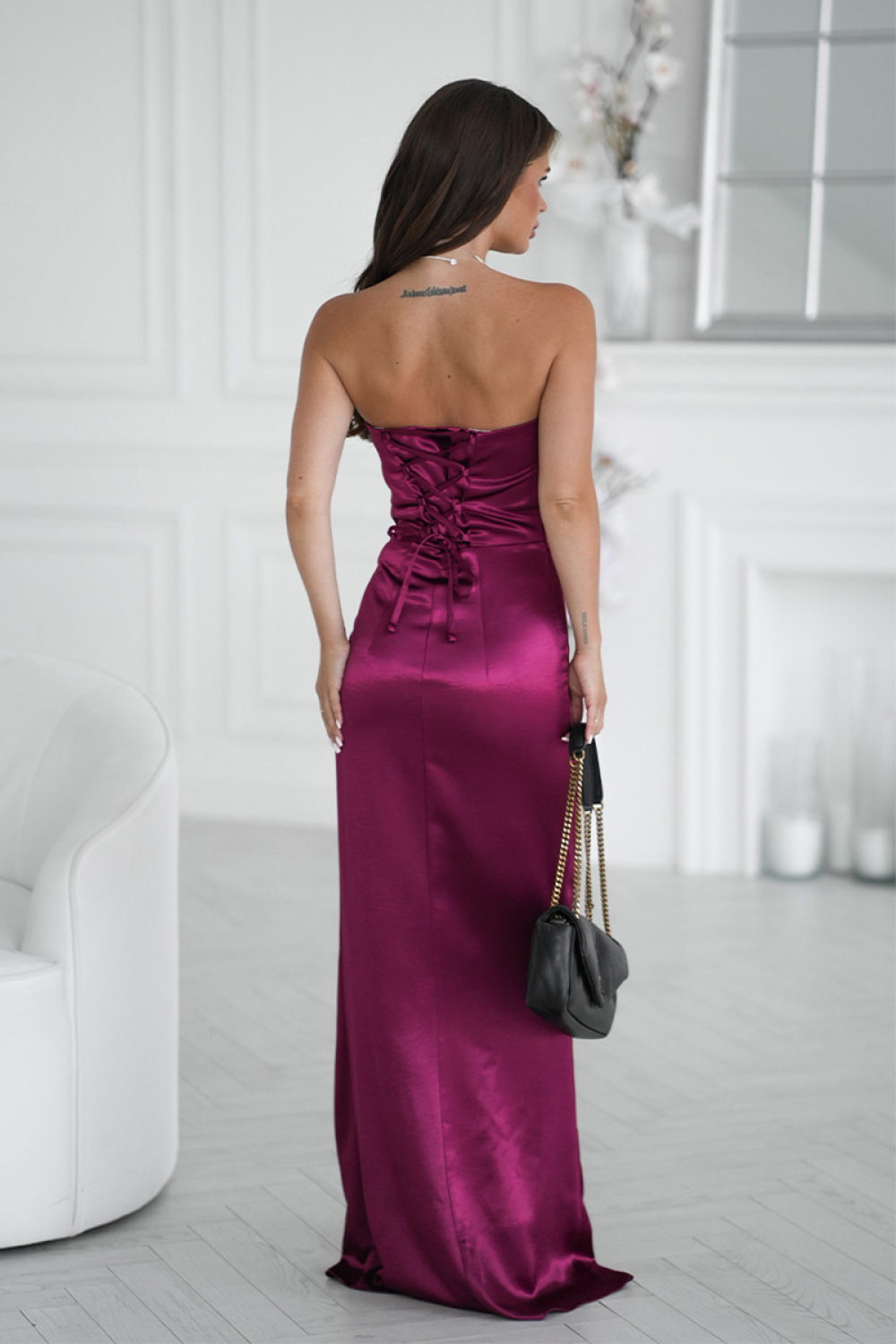Langes Kleid model 219713 Bicotone - Afbeelding 3