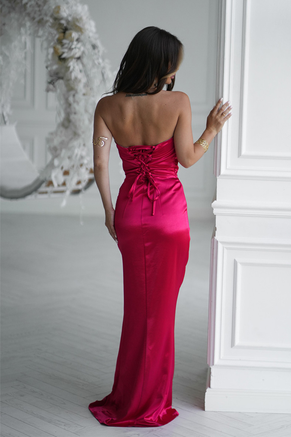 Langes Kleid model 219714 Bicotone - Afbeelding 3