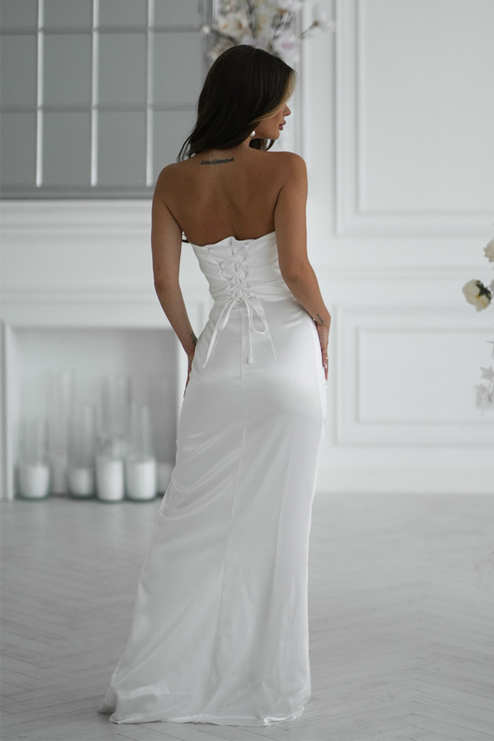 Langes Kleid model 219716 Bicotone - Afbeelding 3