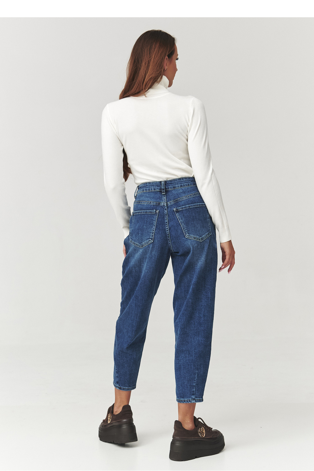 Rollkragenpullover model 219741 Makadamia - Afbeelding 3