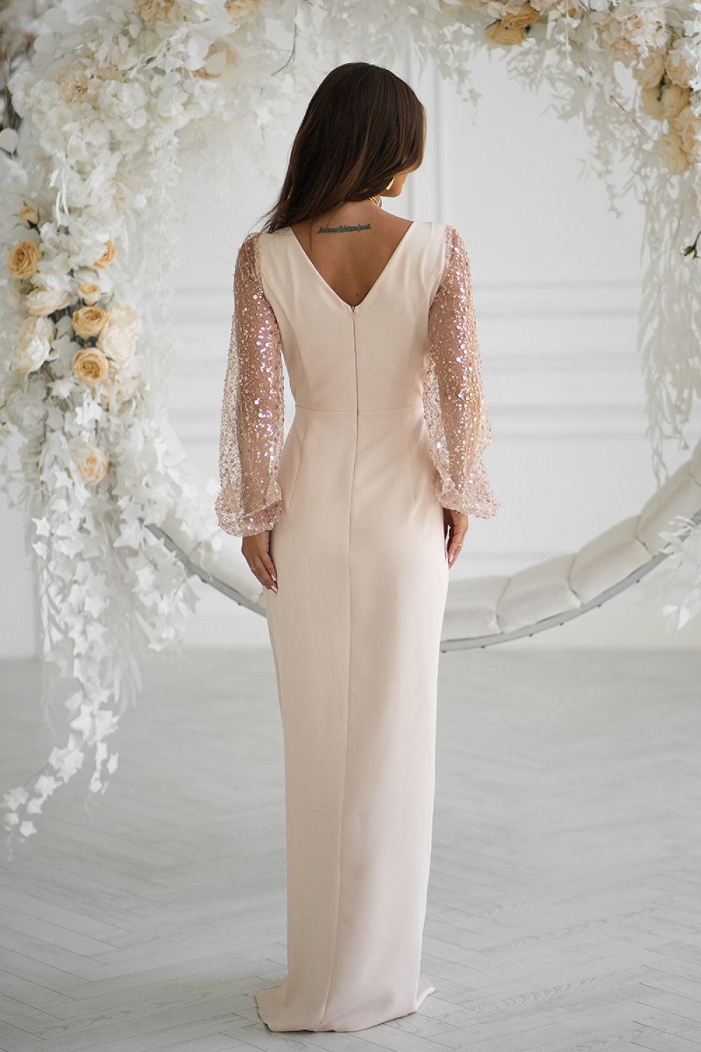 Langes Kleid model 220093 Bicotone - Afbeelding 3