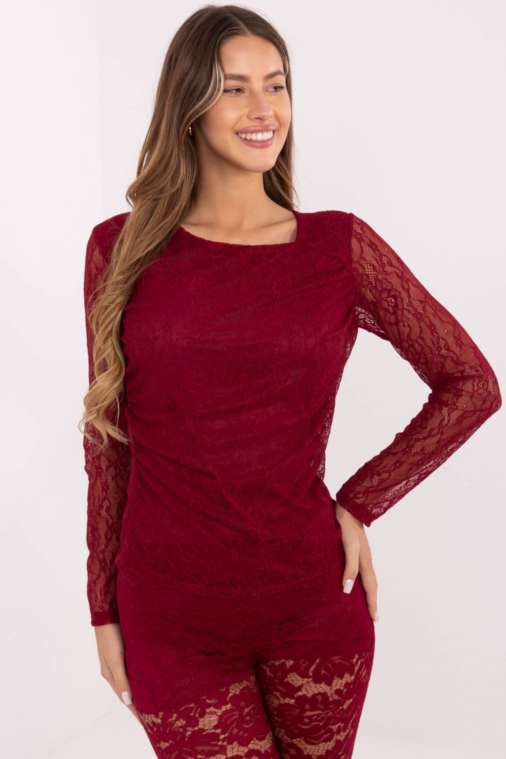Spitzenbluse model 220323 Italy Moda - Afbeelding 3