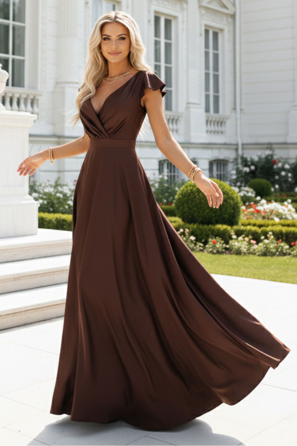 Langes Kleid model 220673 Numoco - Afbeelding 2