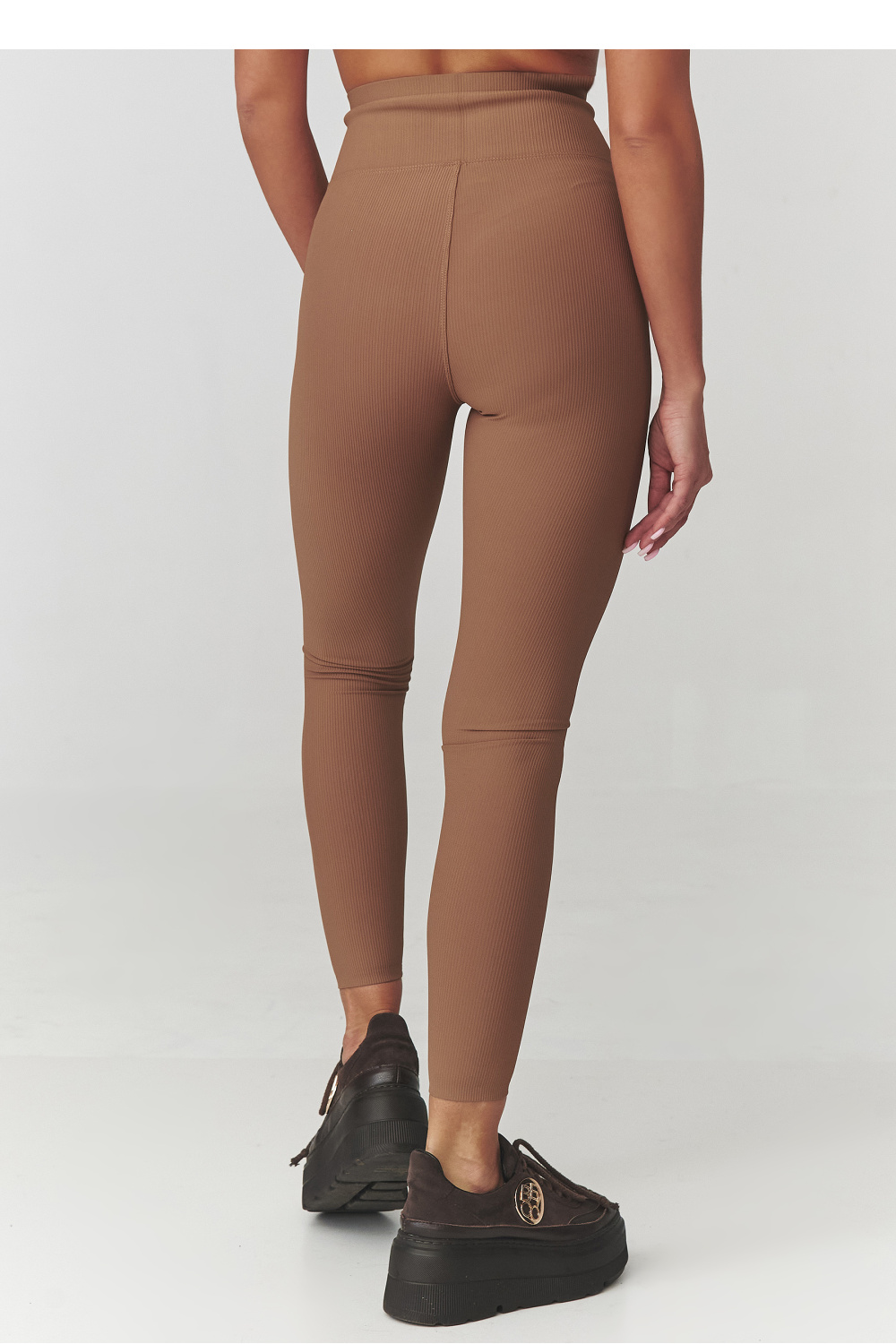 Lange Leggings model 220768 Makadamia - Afbeelding 3