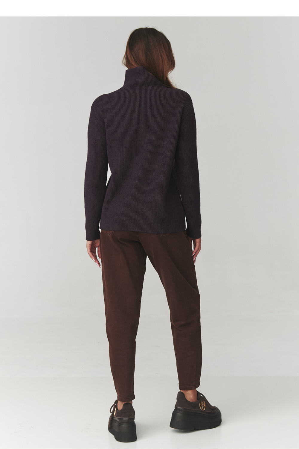 Rollkragenpullover model 220773 Makadamia - Afbeelding 3