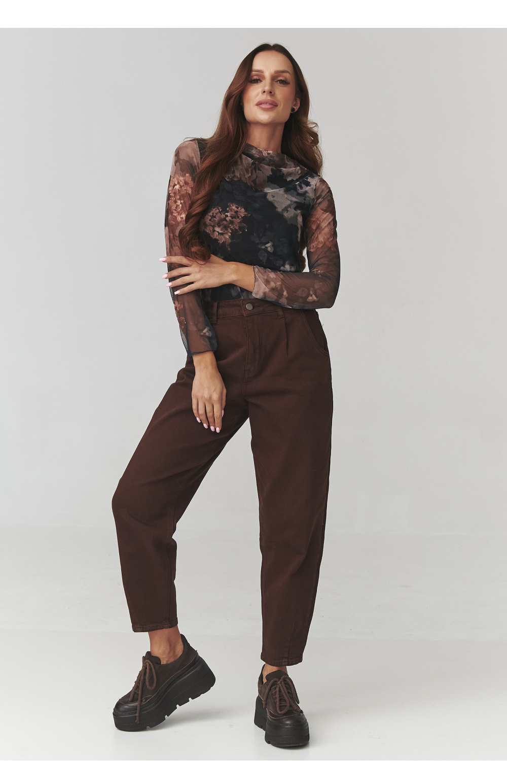 Bluse model 220780 Makadamia - Afbeelding 2