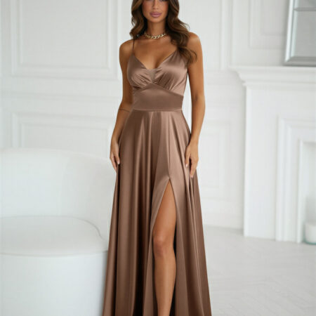 Langes Kleid model 220834 Bicotone