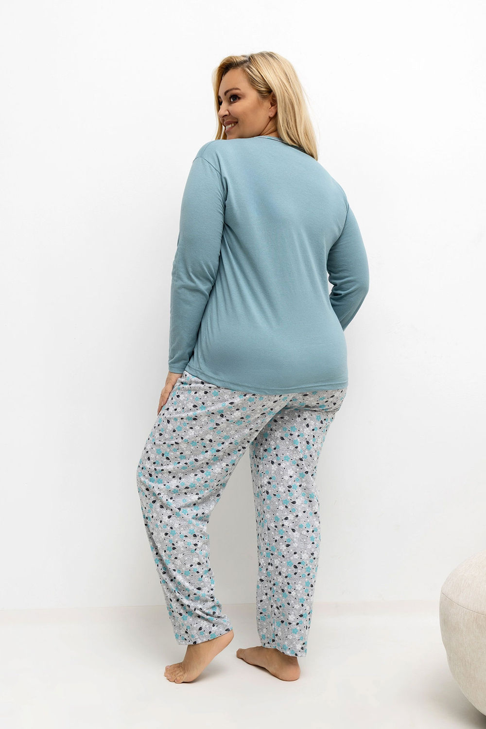 Übergrößen-Pyjama model 221183 Forever Pink - Afbeelding 3